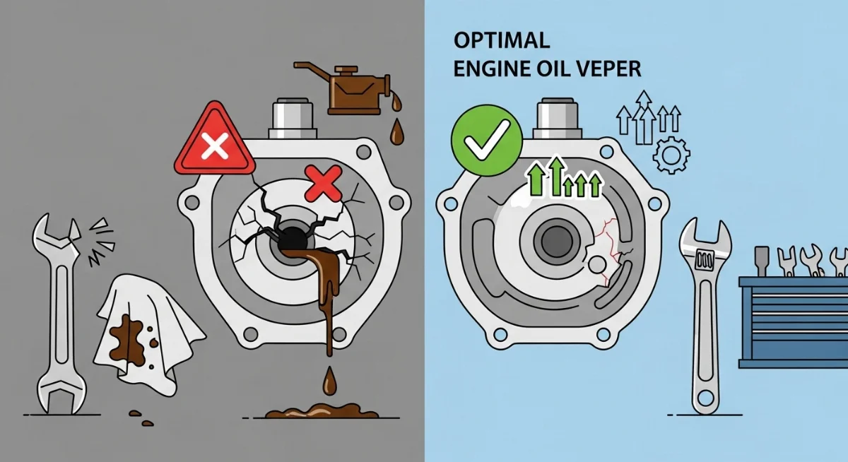 Hình ảnh một chiếc bơm nhớt động cơ mới, chính hãng với các chi tiết sắc nét
