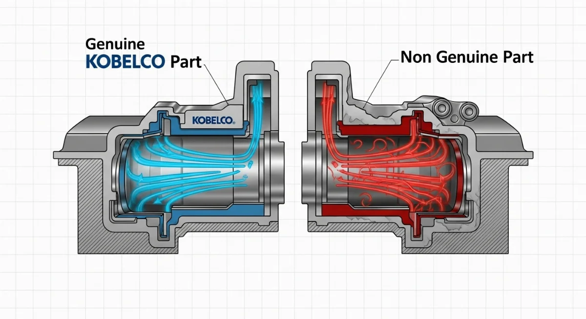 Phụ tùng Kobelco chính hãng được đóng gói cẩn thận đảm bảo chất lượng và nguồn gốc