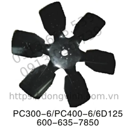 YJ-E0803 Cánh quạt PC300-6 PC400-6 6D125
