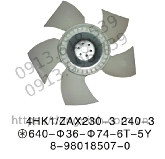 YJ-E0813 Cánh quạt ZX200-3 ZX230-3 4HK1