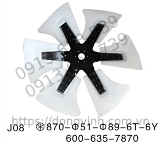 YJ-E0831 Cánh quạt SK300-8 SK350-8 JO8